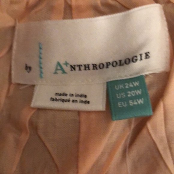 NWT Anthropologie + orange mixed print maxi dress - Picture 10 of 10